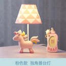 GobekUsa LED Unicorn Table Lamp for Children's Room, Nordic Design Stand Light Lamparas