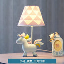 GobekUsa LED Unicorn Table Lamp for Children's Room, Nordic Design Stand Light Lamparas