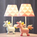 GobekUsa LED Unicorn Table Lamp for Children's Room, Nordic Design Stand Light Lamparas