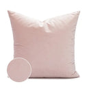 Geometric pink & white embroidered pillow covers living room decor by Decorbites