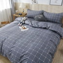 GobekUsa 4-Piece Geometric Floral Quilt Cover Set for 1.5/1.8/2M Beds