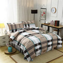 GobekUsa 4-Piece Geometric Floral Quilt Cover Set for 1.5/1.8/2M Beds