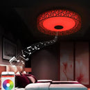 GobekUsa Bluetooth Speaker Ceiling Light 36W | Bedroom Music Party Lamp with Remote Control