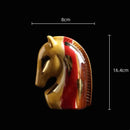 GobekUsa Geometric Horse Head Ceramic Vase & Animal Statue Home Decor