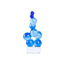 GobekUsa Geometric Crystal Sculpture Silver Ball Home Decor Figurine