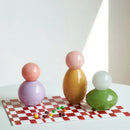 GobekUsa Geometric Sphere Glass Vase with Lid, Desktop Storage Container