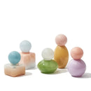 GobekUsa Geometric Sphere Glass Vase with Lid, Desktop Storage Container