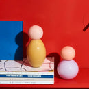 GobekUsa Geometric Sphere Glass Vase with Lid, Desktop Storage Container