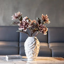 GobekUsa Geometric Spiral Ceramic Vase Flowerpot, Fruit Platter, Home Decor Accessories
