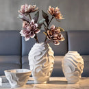 GobekUsa Geometric Spiral Ceramic Vase Flowerpot, Fruit Platter, Home Decor Accessories