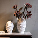 GobekUsa Geometric Spiral Ceramic Vase Flowerpot, Fruit Platter, Home Decor Accessories
