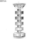 GobekUsa Crystal Candle Holder Desk Decoration Home Aroma Container