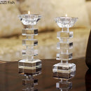 GobekUsa Crystal Candle Holder Desk Decoration Home Aroma Container