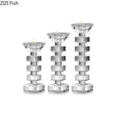 GobekUsa Crystal Candle Holder Desk Decoration Home Aroma Container