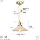 GobekUsa Glass Copper LED Pendant Light for Kitchen Cafe Living Room