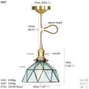 GobekUsa Glass Copper LED Pendant Light for Kitchen Cafe Living Room