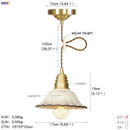 GobekUsa Glass Copper LED Pendant Light for Kitchen Cafe Living Room