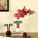 GobekUsa Geometric Stripes Ceramic Vase Black & White Home Decor