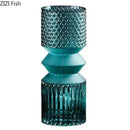 GobekUsa Crystal Clear Glass Vase Hydroponic Floral Arrangement Pot