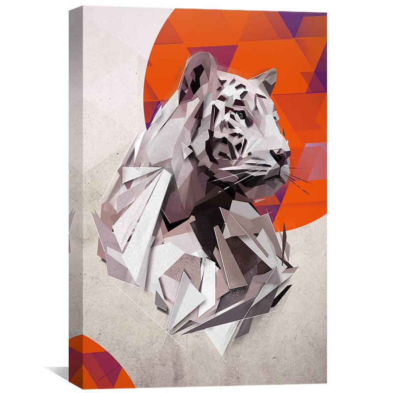 Geometric Tiger Canvas