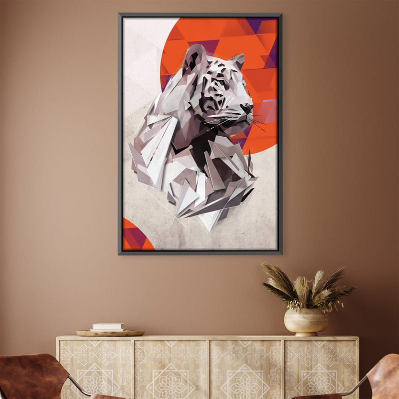 Geometric Tiger Canvas