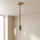 Geometric Transparent Glass Pendant Light