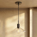 Geometric Transparent Glass Pendant Light