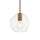 Geometric Transparent Glass Pendant Light