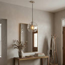 Geometric Transparent Glass Pendant Light