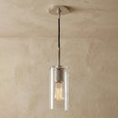 Geometric Transparent Glass Pendant Light