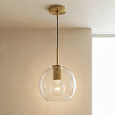 Geometric Transparent Glass Pendant Light