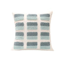 Geometric tufted diamond teal & white pillow cover living room decor by Decorbites