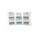 Geometric tufted diamond teal & white pillow cover living room decor by Decorbites