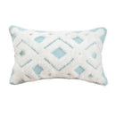 Geometric tufted tassel cushion cover beige & gray living room decor by Decorbites