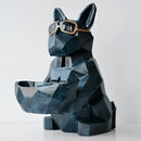 GobekUsa Cool Dog Tissue Box Holder with Storage Box Home Office Decor Dog Figurine