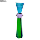 GobekUsa Crystal Candle Holders: Romantic Candlestick & Wax Melt Burner for Modern Home Decor
