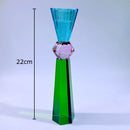 GobekUsa Crystal Candle Holders: Romantic Candlestick & Wax Melt Burner for Modern Home Decor