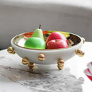 GobekUsa Geometric Sphere Fruit Bowl Round Tray Home Decoration Storage Container