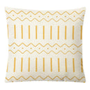 Geometric yellow linen pillow cover set living room autumnal decor by Decorbites