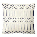 Geometric yellow linen pillow cover set living room autumnal decor by Decorbites