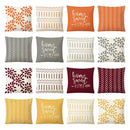 Geometric yellow linen pillow cover set living room autumnal decor by Decorbites