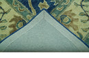 Blue And Beige Traditional Hand Tufted Turkish Premium Wool Area Rug - Custom Made by The Rug Decor