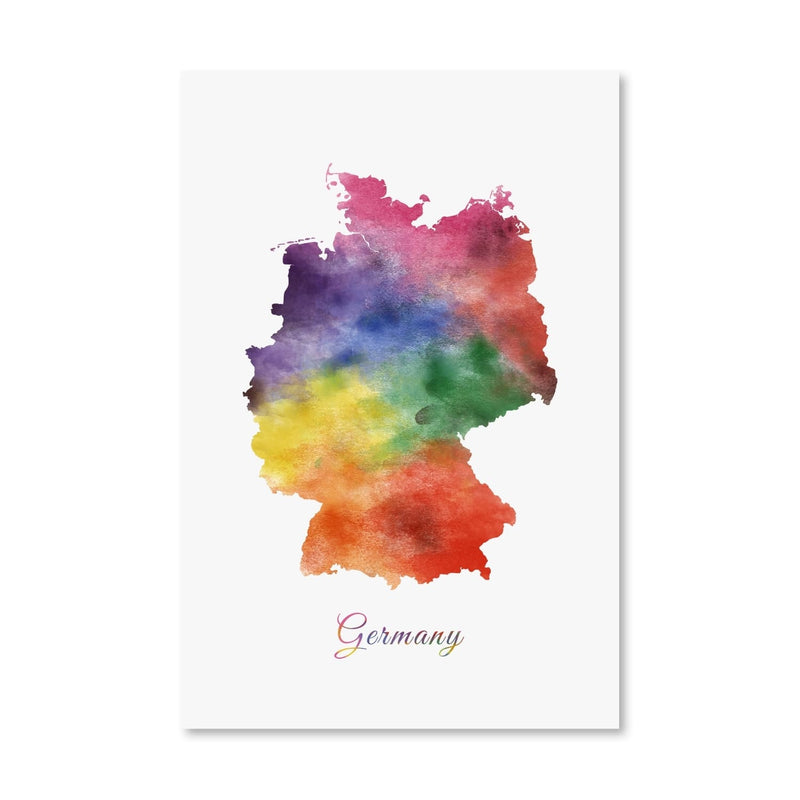 Germany Rainbow Canvas