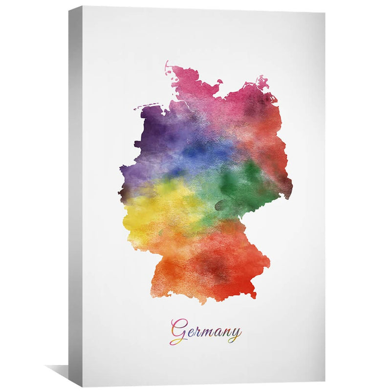 Germany Rainbow Canvas