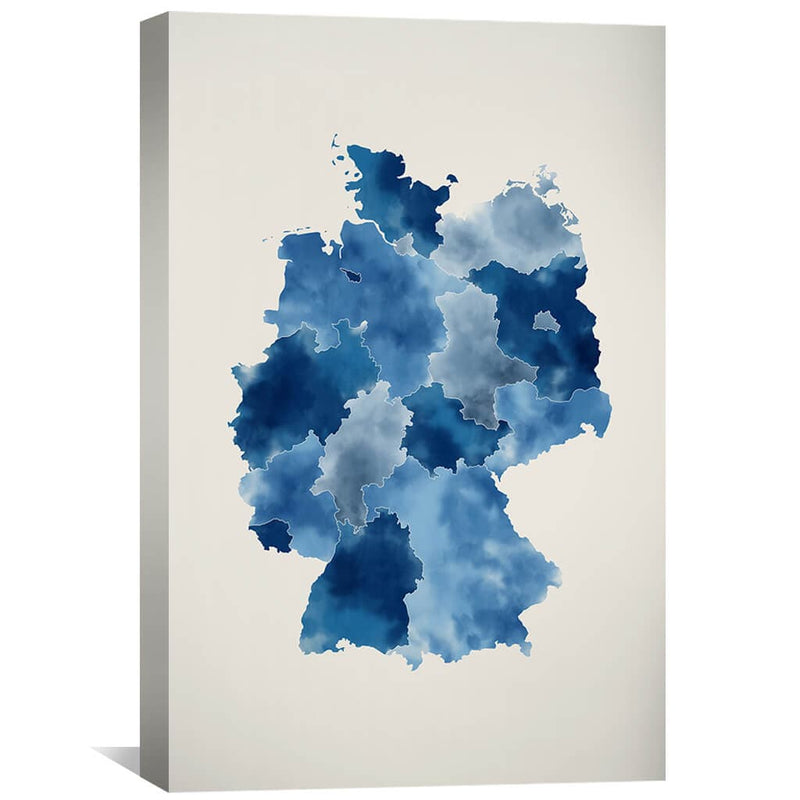 Germany Watercolor Canvas