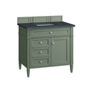 James Martin Brittany 36" Single Bathroom Vanity, Smokey Celadon