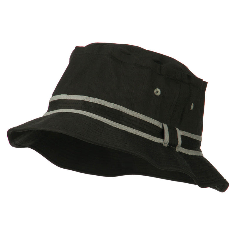 Striped Hat Band Fisherman Bucket Hat