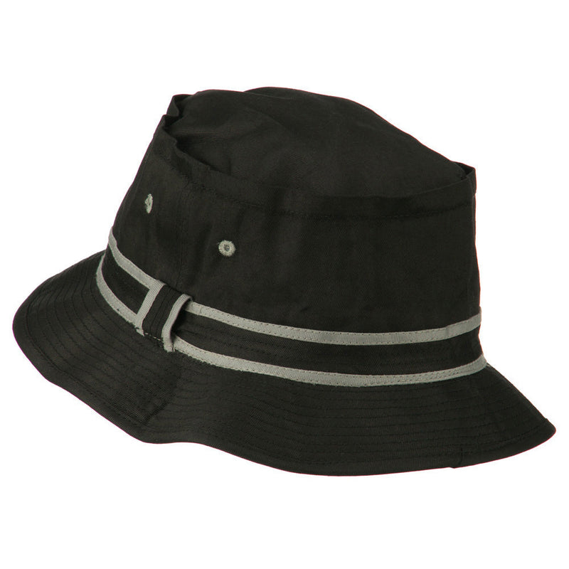 Striped Hat Band Fisherman Bucket Hat