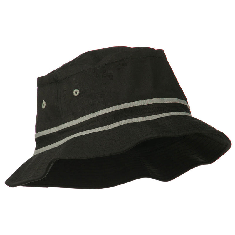 Striped Hat Band Fisherman Bucket Hat