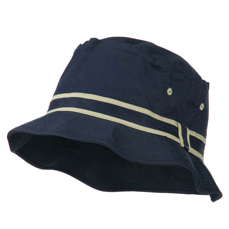 Striped Hat Band Fisherman Bucket Hat